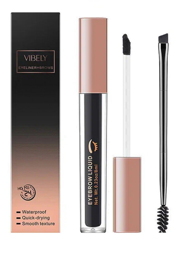 Лайнер водостойкий для век и бровей, 2 в 1 шир.  580, рис. 4