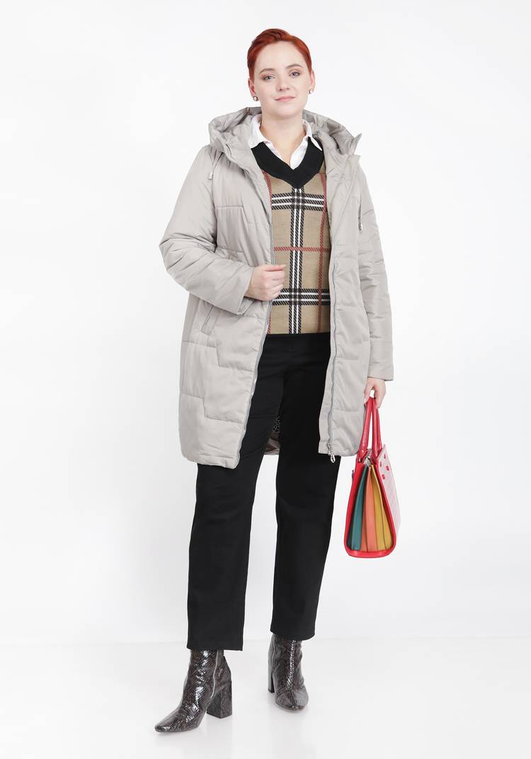 Куртка прямого кроя на молнии с капюшоном шир.  750, рис. 7