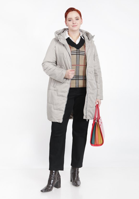 Куртка прямого кроя на молнии с капюшоном шир.  580, рис. 7