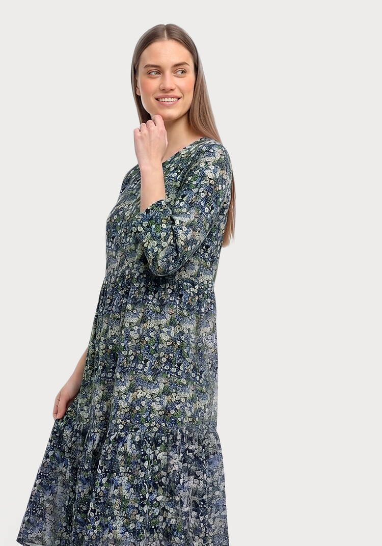 Платье ярусное с принтом шир.  750, рис. 2
