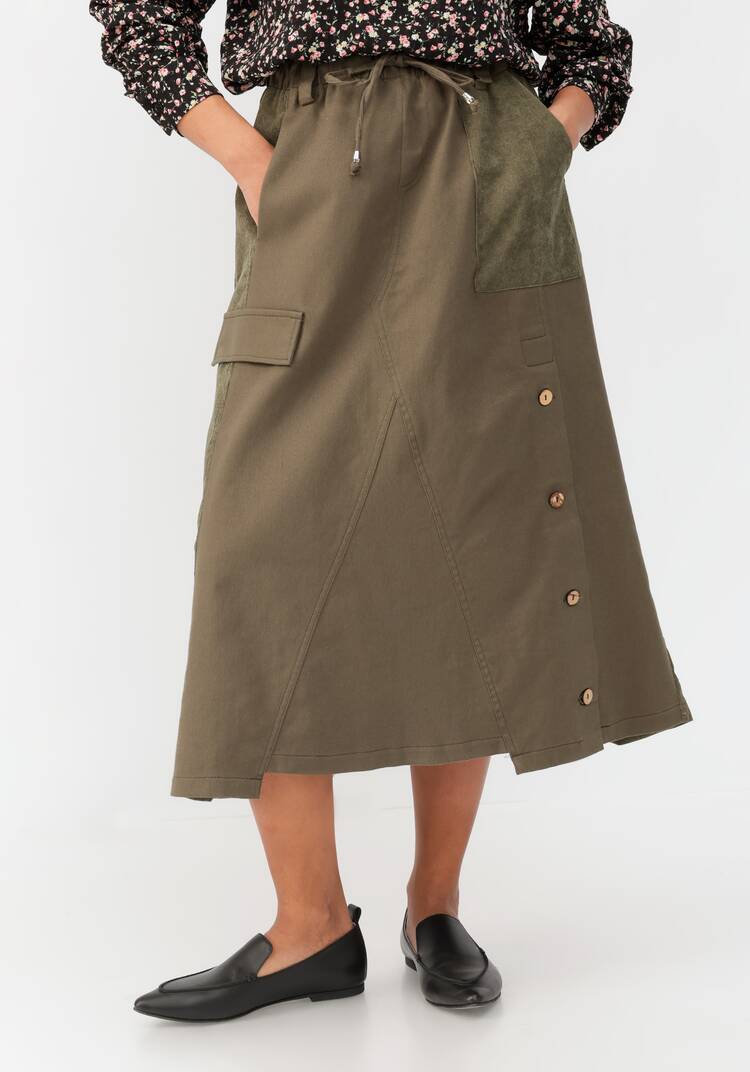 Юбка оригинального кроя с резинкой на поясе шир.  750, рис. 6