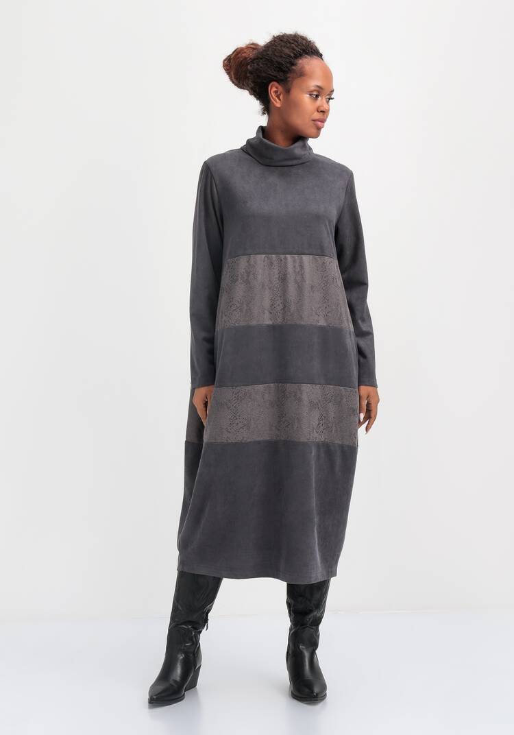 Платье с декоративными вставками шир.  750, рис. 4