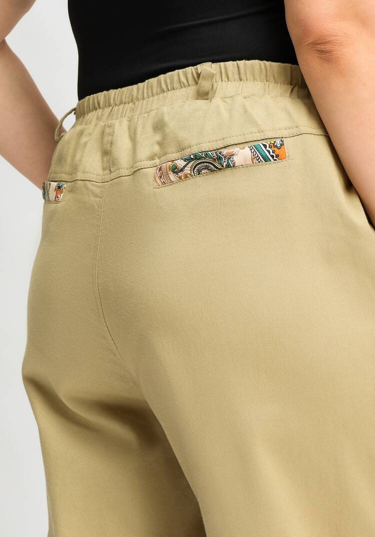 Брюки с контрастной отделкой шир.  750, рис. 6