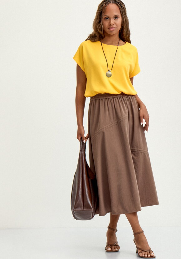 Юбка с декоративной сборкой шир.  580, рис. 8