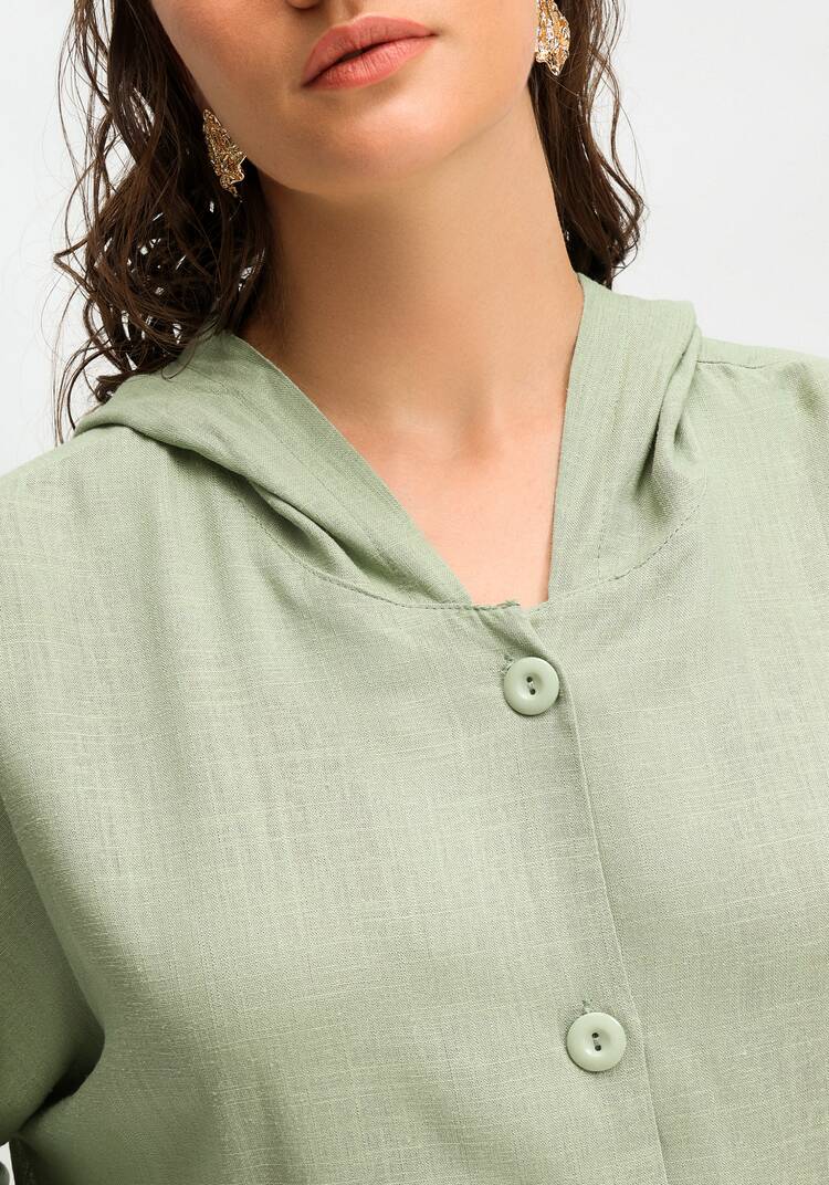 Рубашка с капюшоном и асимметричным низом шир.  750, рис. 31