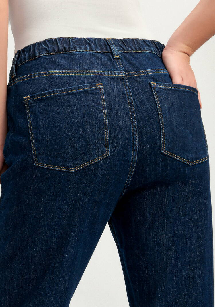 Джинсы прямые с принтом на кармане шир.  750, рис. 18