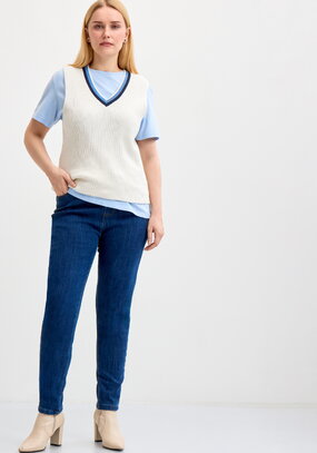 Джинсы на резинке, утепленные Альбина