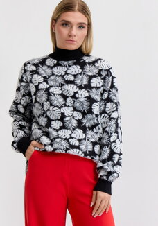 Туника пушистая с принтом