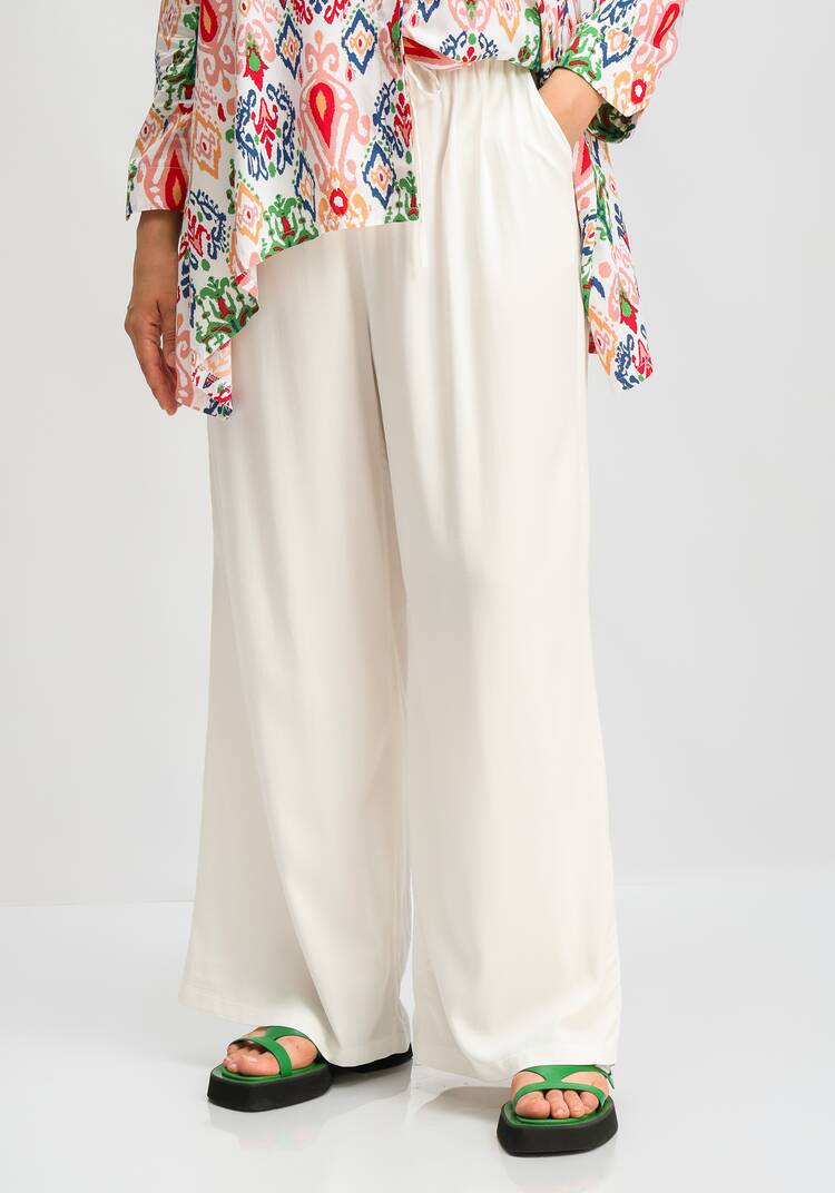 Брюки палаццо с резинкой на поясе шир.  750, рис. 39