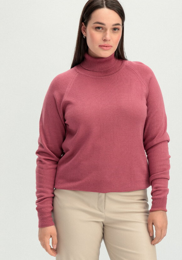 Джемпер прямого силуэта с высоким воротом шир.  580, рис. 16