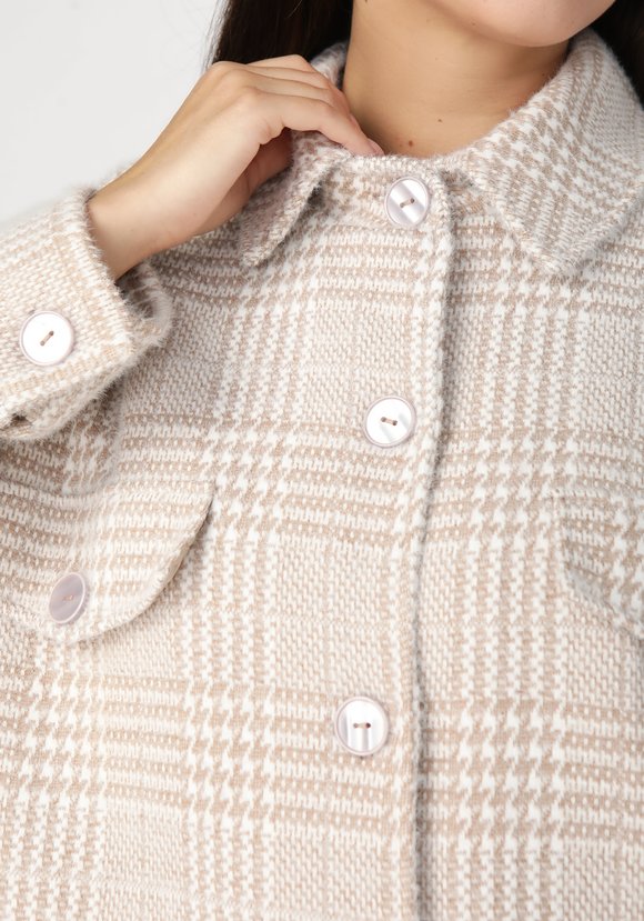 Полупальто на пуговицах с принтом шир.  580, рис. 12