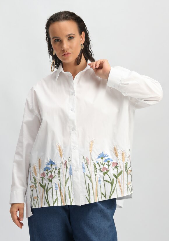 Рубашка с вышивкой по низу шир.  580, рис. 1