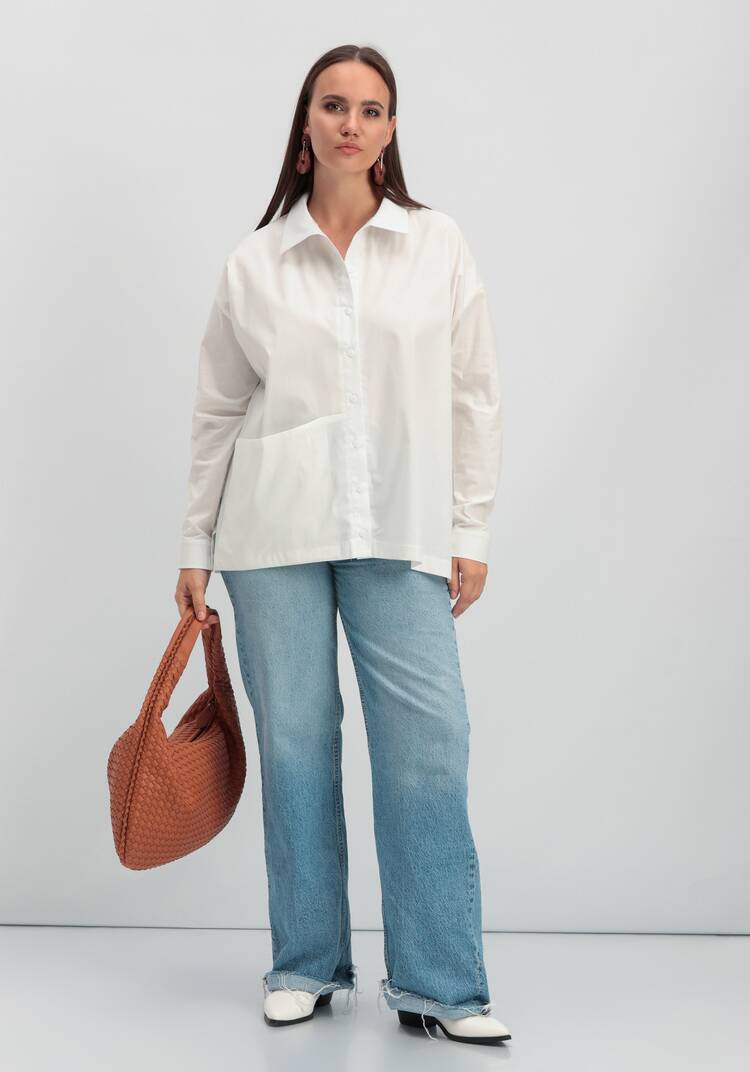 Рубашка с объемным карманом шир.  750, рис. 24