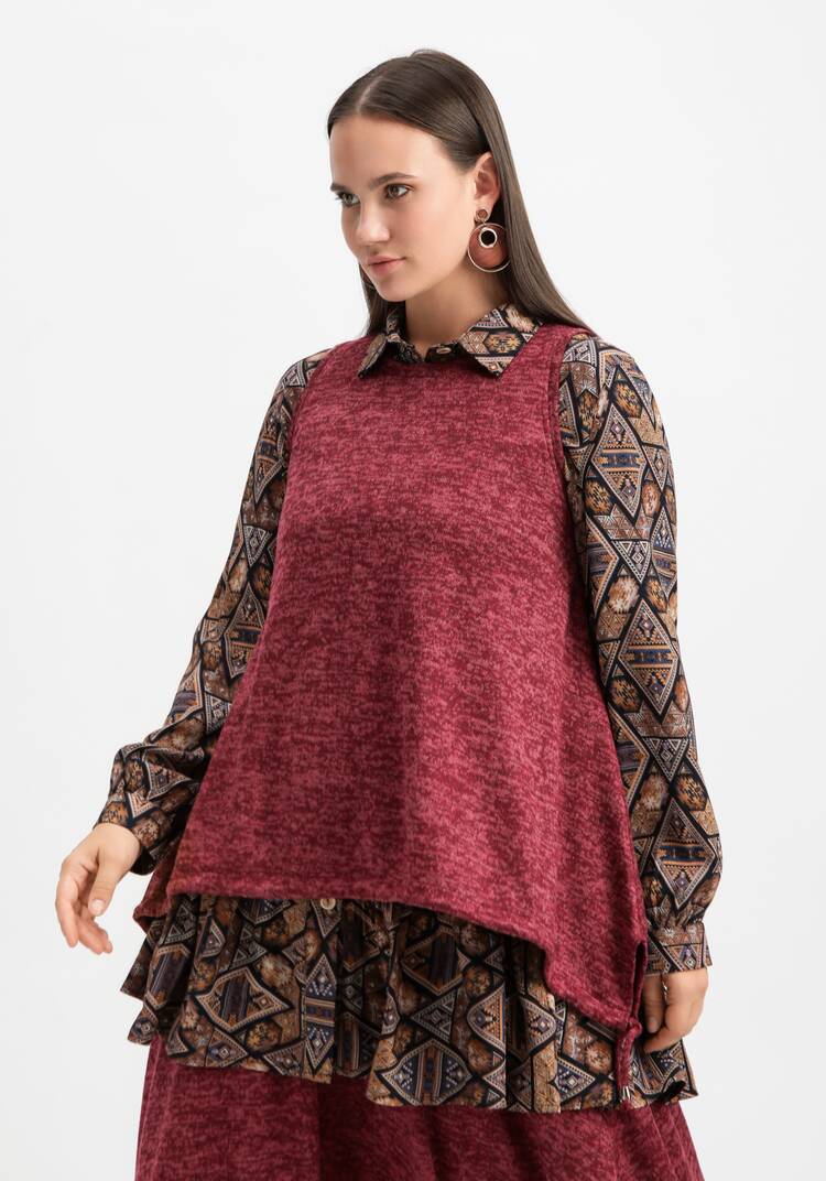 Жилет А-силуэта с кулиской по низу шир.  750, рис. 9