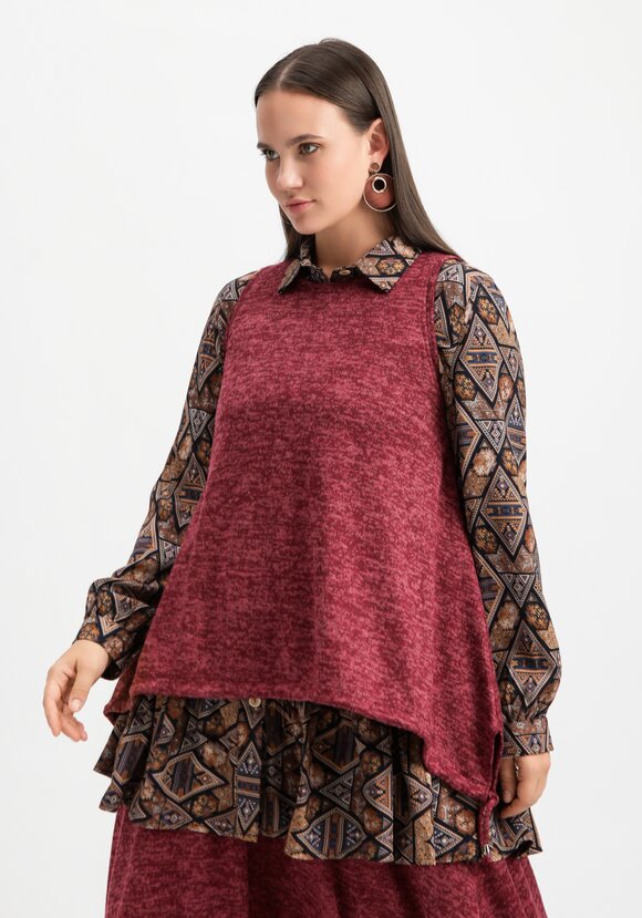 Жилет А-силуэта с кулиской по низу шир.  580, рис. 9