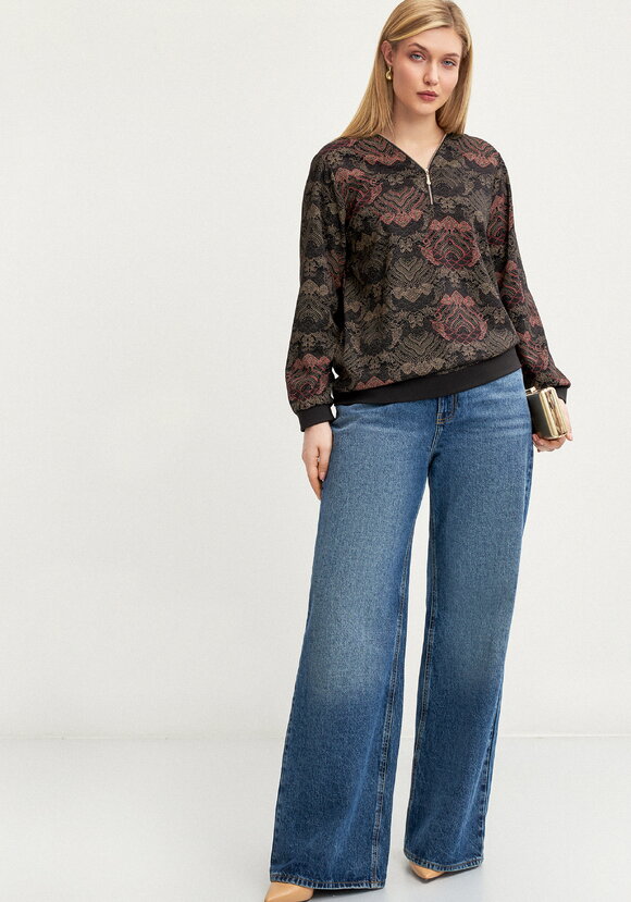 Блуза на молнии из трикотажа шир.  580, рис. 2