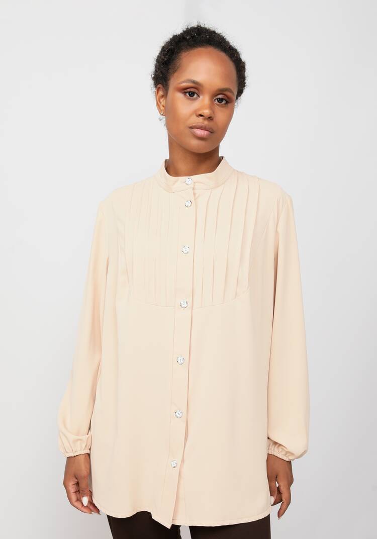 Блуза со складками по груди шир.  750, рис. 6