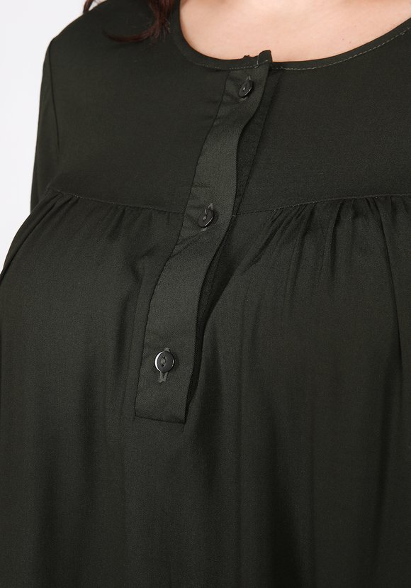 Блуза свободного кроя на пуговичках шир.  580, рис. 5