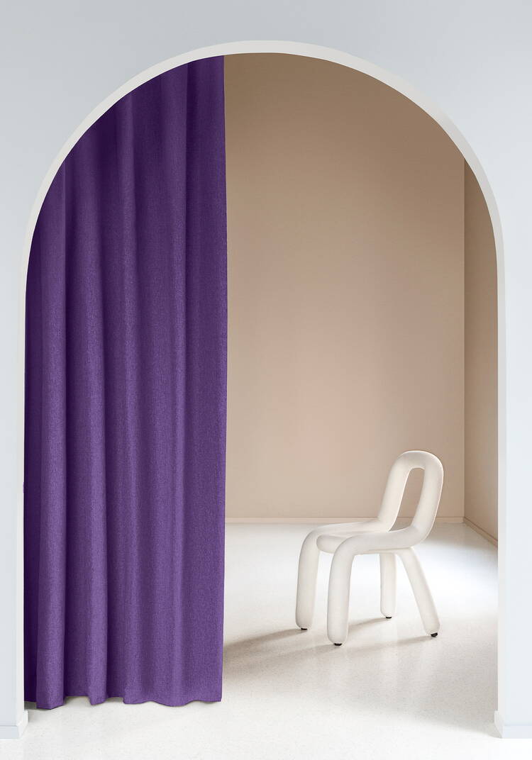 Портьера из рогожки Акварель шир.  750, рис. 6