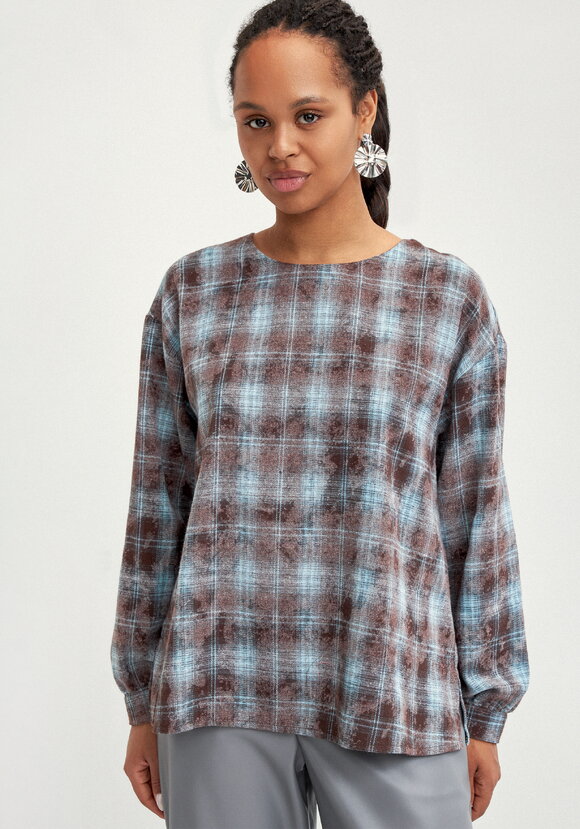 Блуза с застёжкой на спинке шир.  580, рис. 4