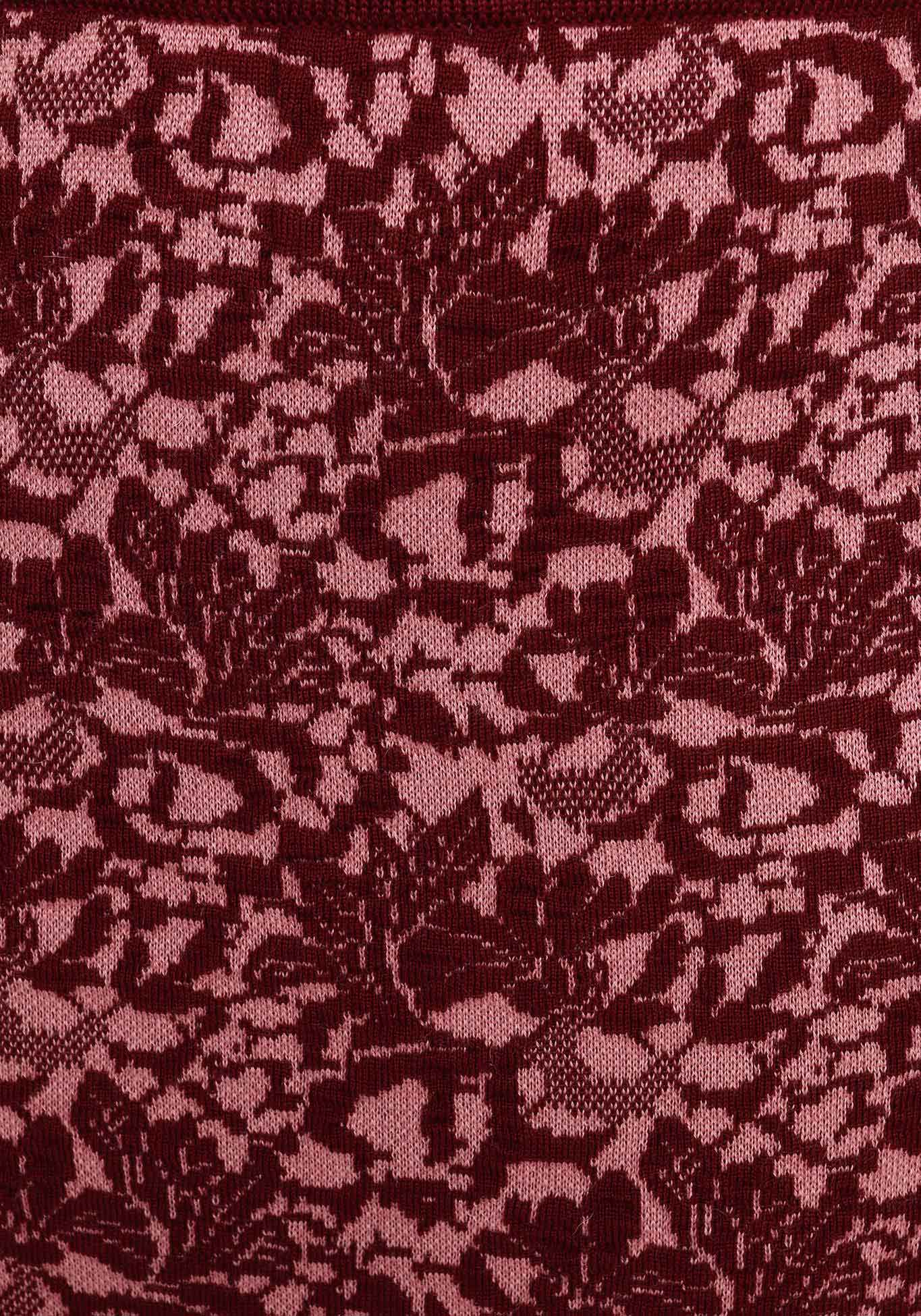 Юбка "Тёплые кружева" Ariadna, размер 50, цвет розово-бордовый - фото 3