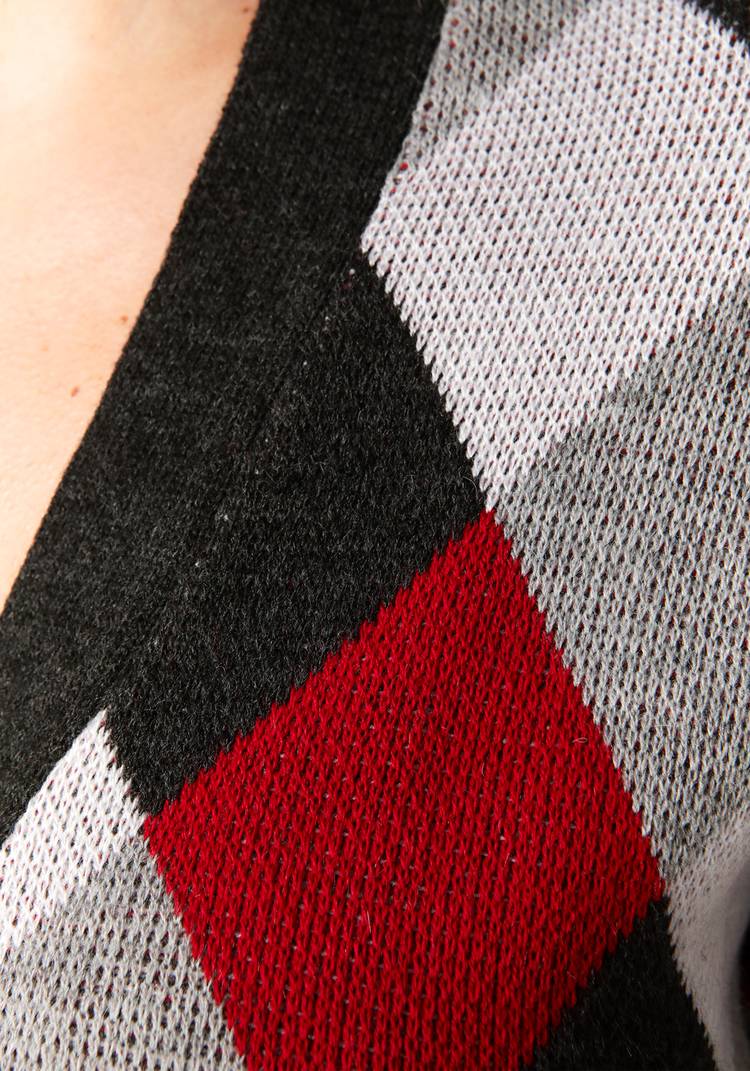 Кардиган Яркие ромбы шир.  750, рис. 48