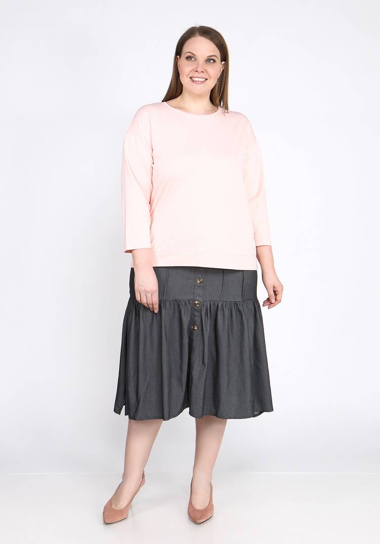 Юбка джинсовая с пуговицами шир.  750, рис. 7