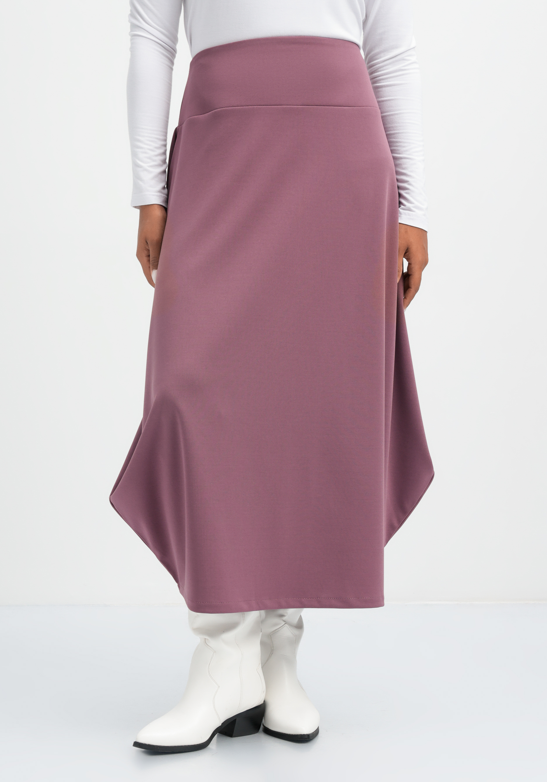 

Юбка свободного кроя в стиле бохо, Фиолетовый