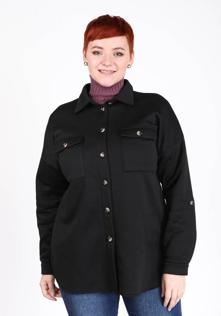 Рубашка удлиненная из футера с начесом шир.  750, рис. 18