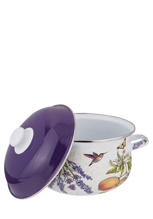 Эмалированная кастрюля с крышкой шир.  580, рис. 8