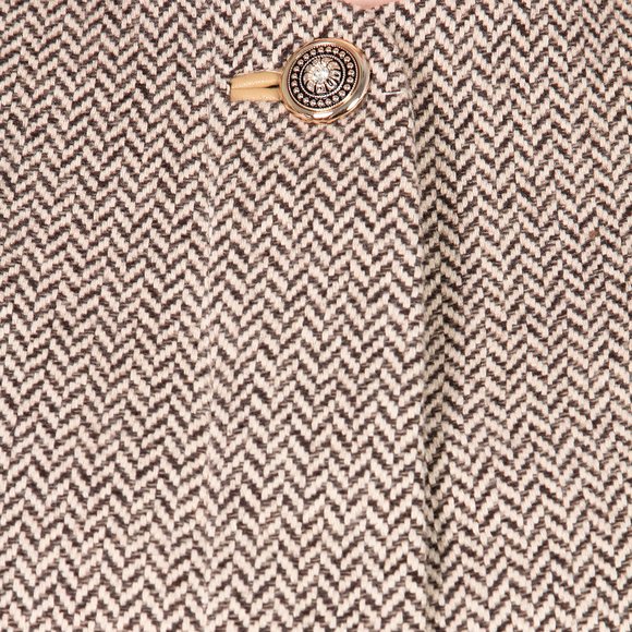 Пальто с контрастными рукавами шир.  580, рис. 25