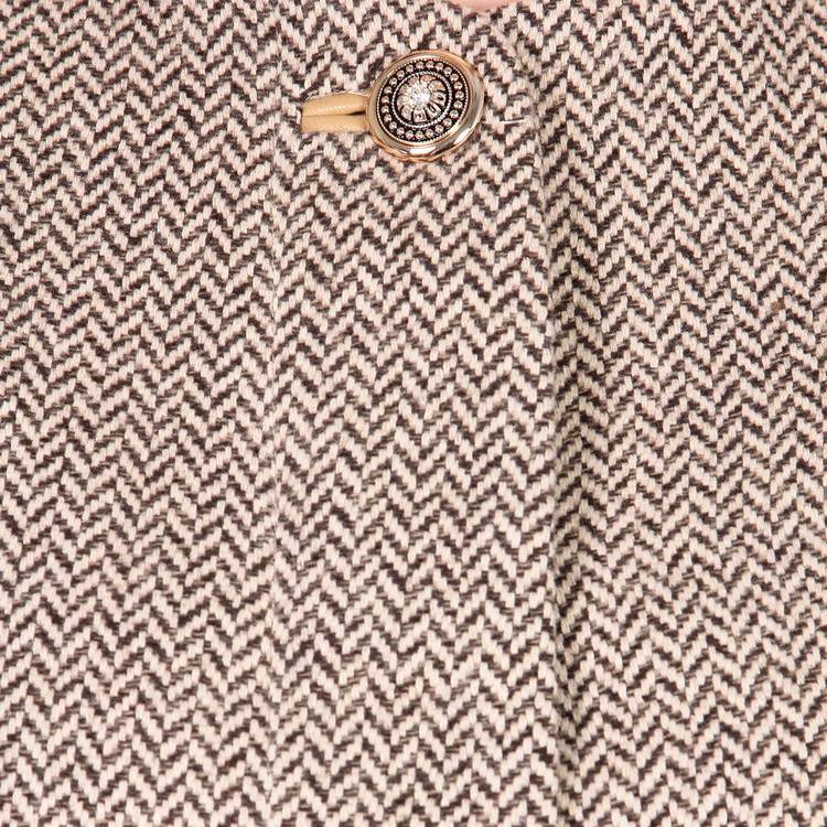 Пальто с контрастными рукавами шир.  750, рис. 25