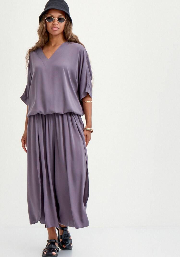 Юбка-брюки свободного кроя на резинке шир.  750, рис. 31