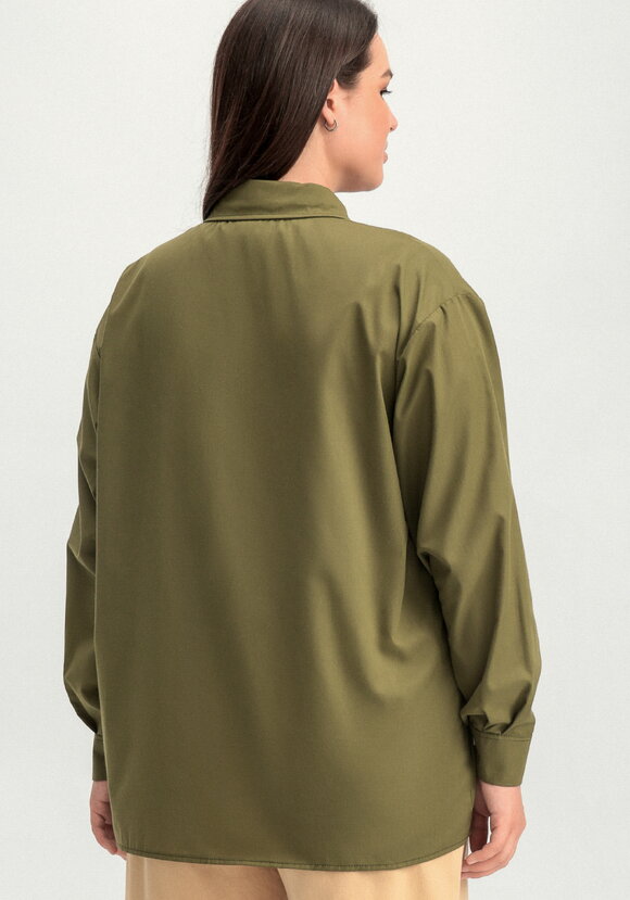 Рубашка с принтом на передней полочке шир.  580, рис. 43