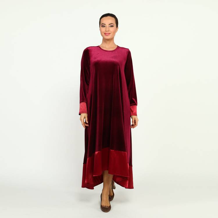 Платье-макси с длинным рукавом шир.  750, рис. 12