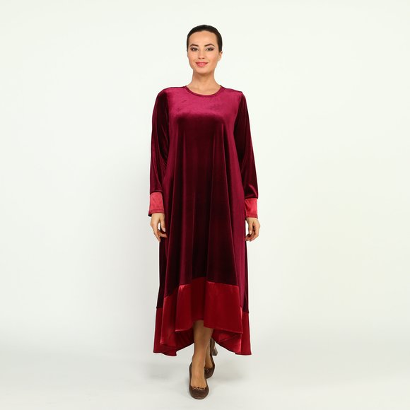 Платье-макси с длинным рукавом шир.  580, рис. 12