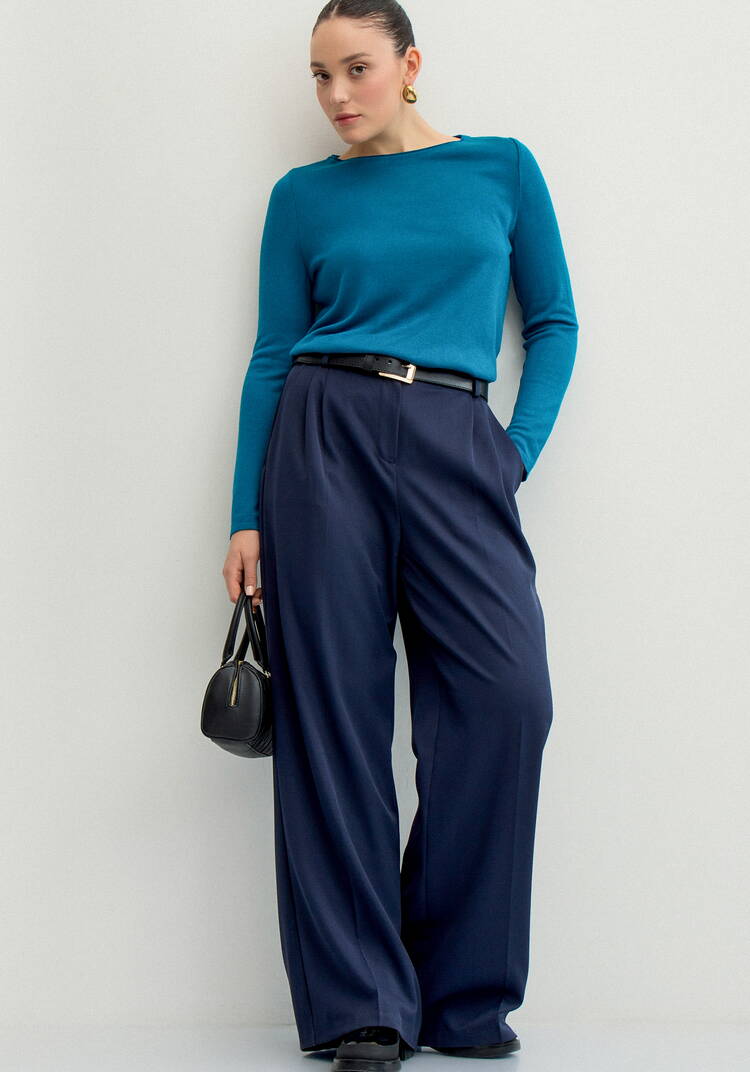 Джемпер базовый однотонный шир.  750, рис. 30