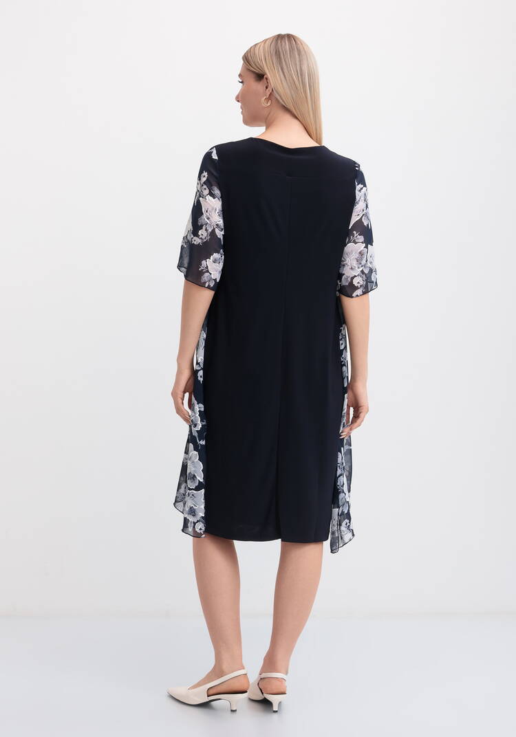 Платье с шифоновой накидкой с узором шир.  750, рис. 3