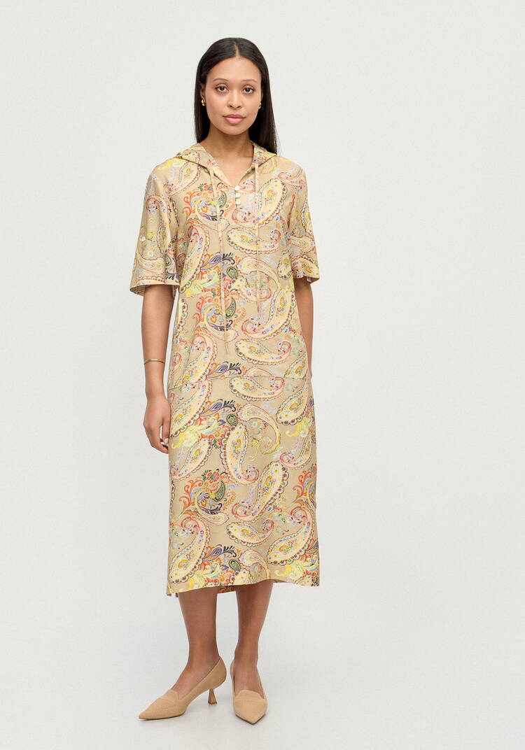 Платье изо льна Летний шик шир.  750, рис. 4