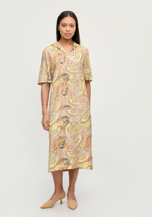 Платье изо льна Летний шик шир.  580, рис. 4