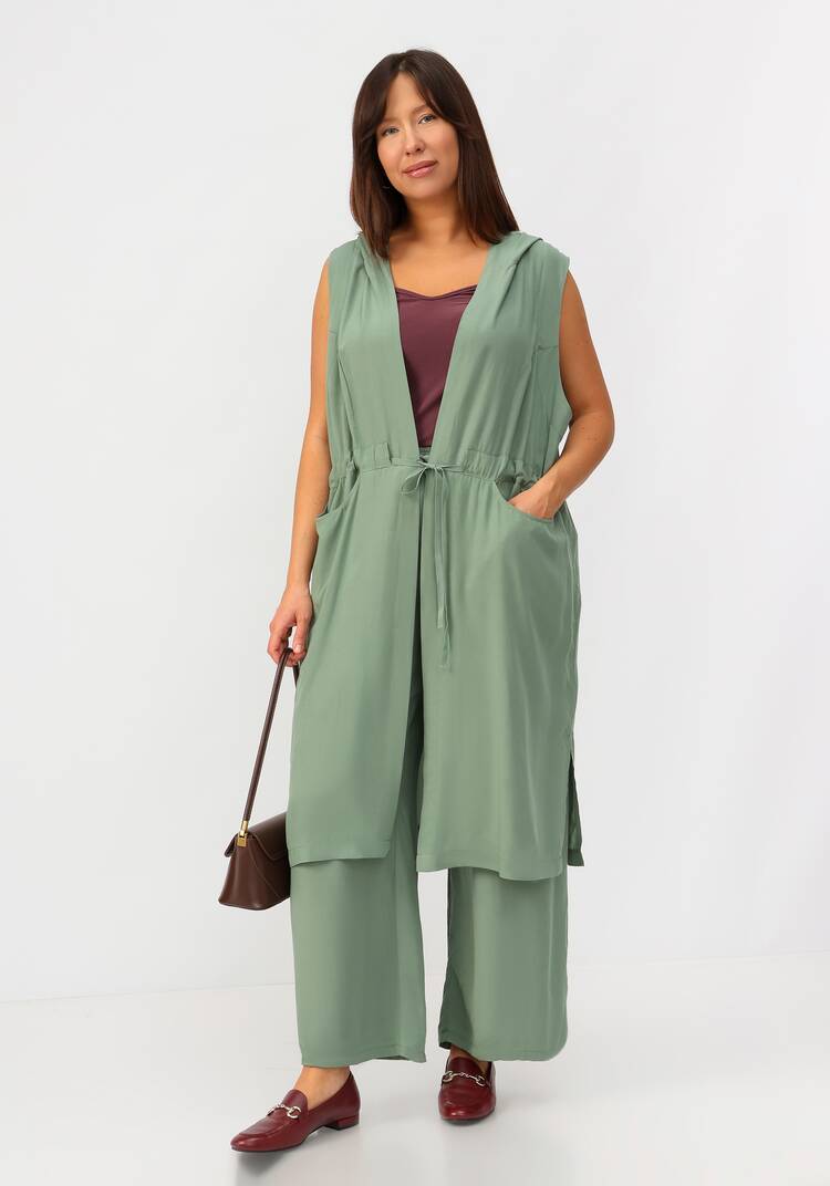 Жилет с капюшоном и карманами шир.  750, рис. 27