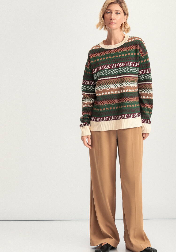 Джемпер со скандинавским рисунком шир.  750, рис. 3