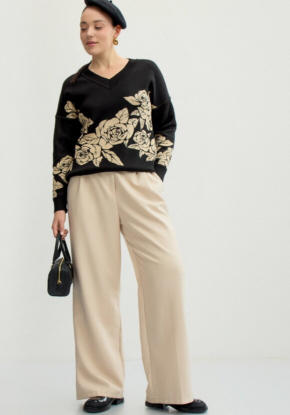 Джемпер с флористическим мотивом шир.  580, рис. 14