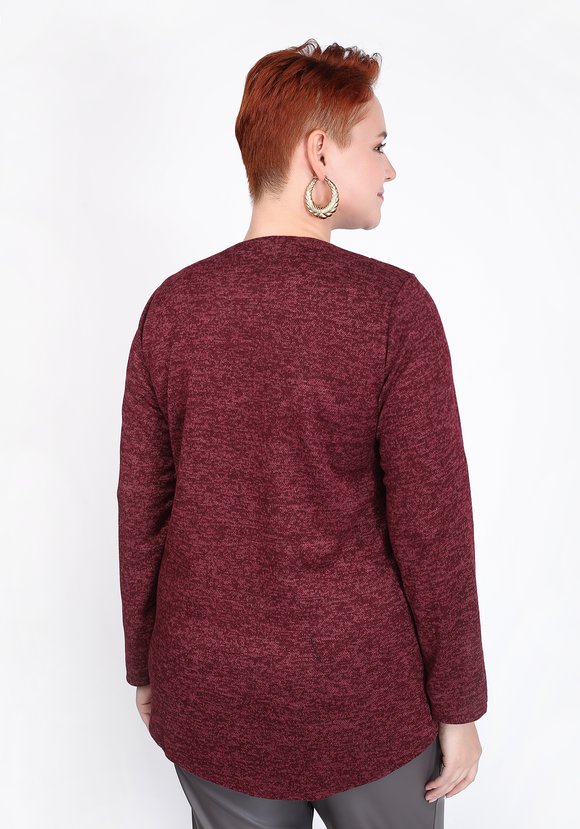 Блуза с пуговицами и узором из страз шир.  580, рис. 14