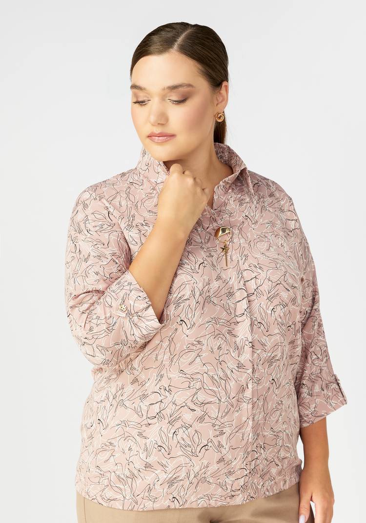 Блуза на кулиске Эмилия шир.  750, рис. 1