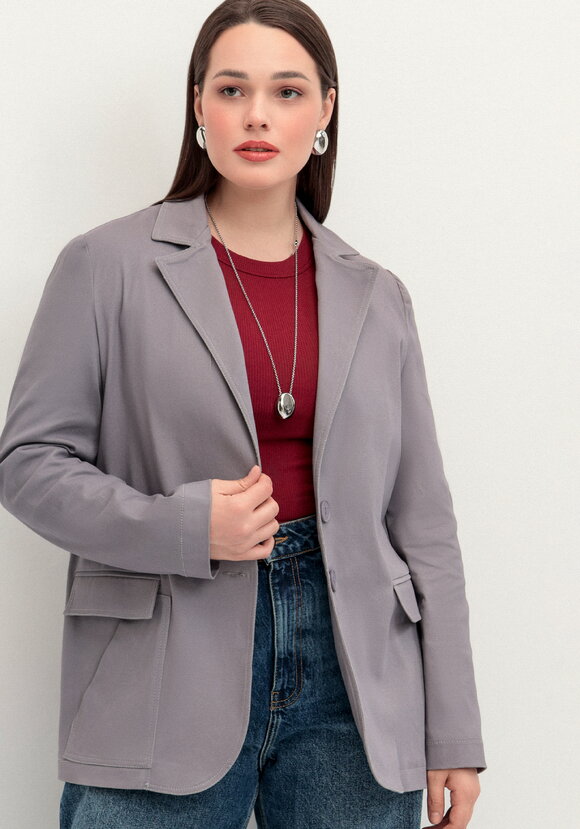 Пиджак из джинсы с карманами шир.  580, рис. 17