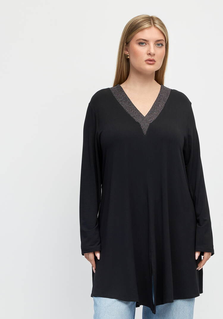 Туника свободного силуэта с втачным рукавом шир.  750, рис. 15