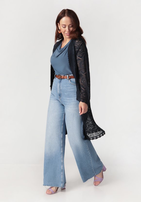 Кардиган Ажурное мгновение шир.  580, рис. 23