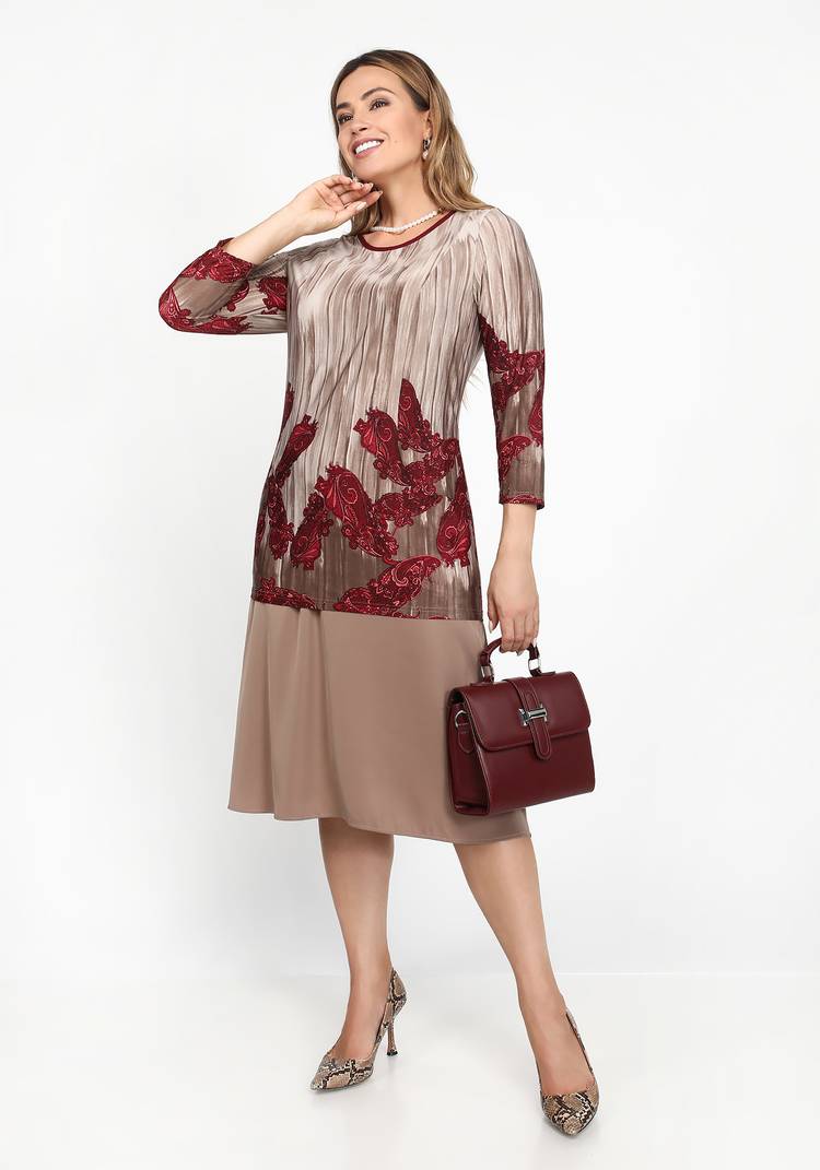 Туника базовая принтованная с карманами шир.  750, рис. 3