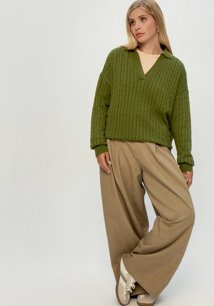 Джемпер с отложным воротником шир.  750, рис. 10